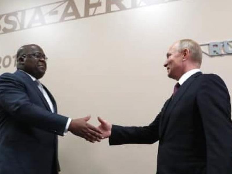 Félix Tshisekedi et Vladimir Poutine