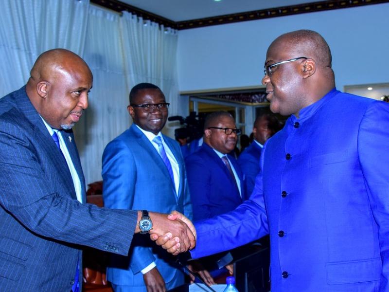 Félix Tshisekedi et Sakombi Molendo