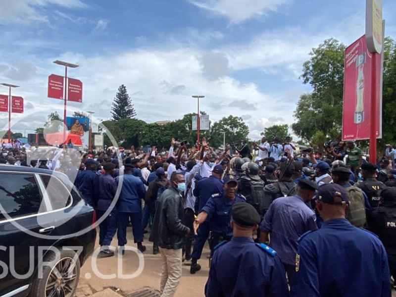 Dispersion de la marche pour exiger la libération de Ngoy Mulunda à Lubumbashi