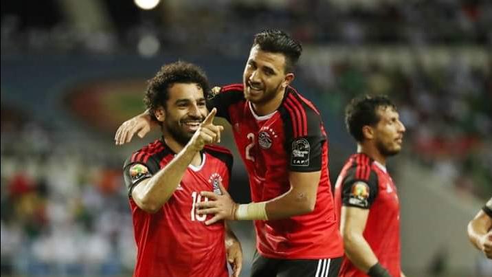 Les joueurs de l'Égypte