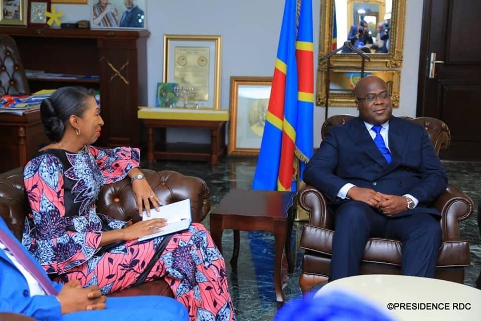 Félix Tshisekedi et Jeannine Mabunda 