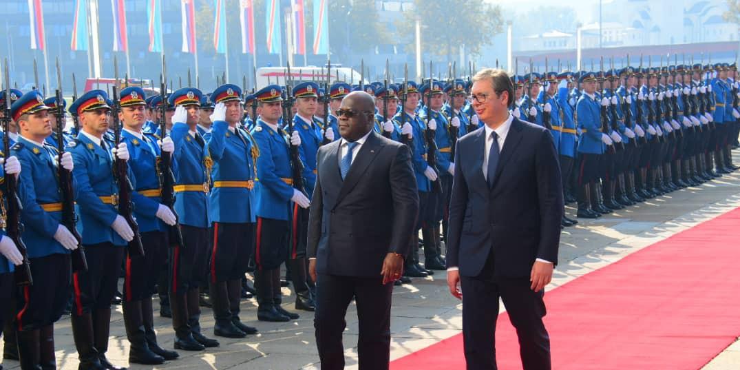 Félix Tshisekedi et Aleksandar Vučić