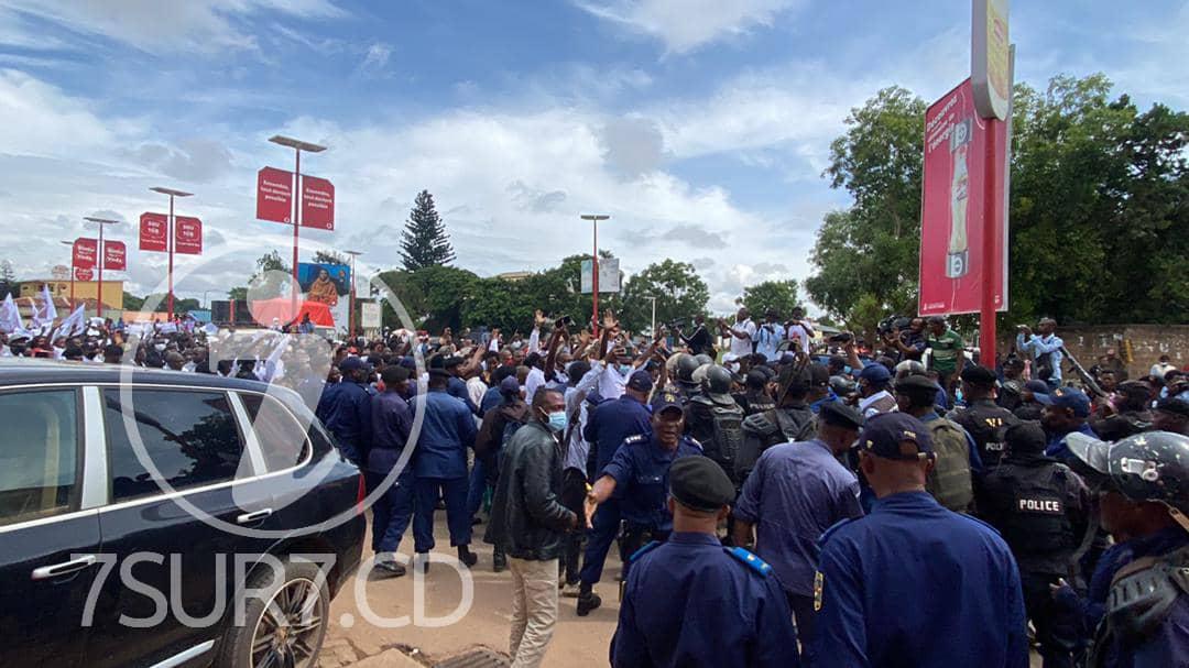 Dispersion de la marche pour exiger la libération de Ngoy Mulunda à Lubumbashi