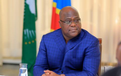 Le chef de l'État Félix Antoine Tshisekedi Tshilombo 